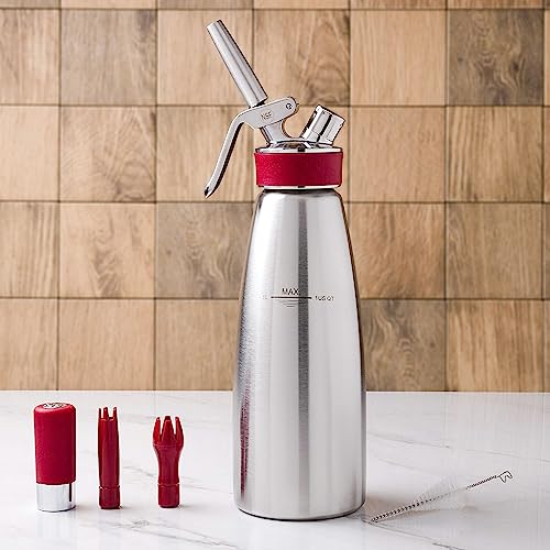 Colichef Siphon Professionnel à Chantilly iSi Gourmet Whip 1 Litre/Parfait pour Les préparations Chaudes ou Froides (chantillys et espumas). Le Choix des Plus Grands Chefs du Monde Entier – Image 3